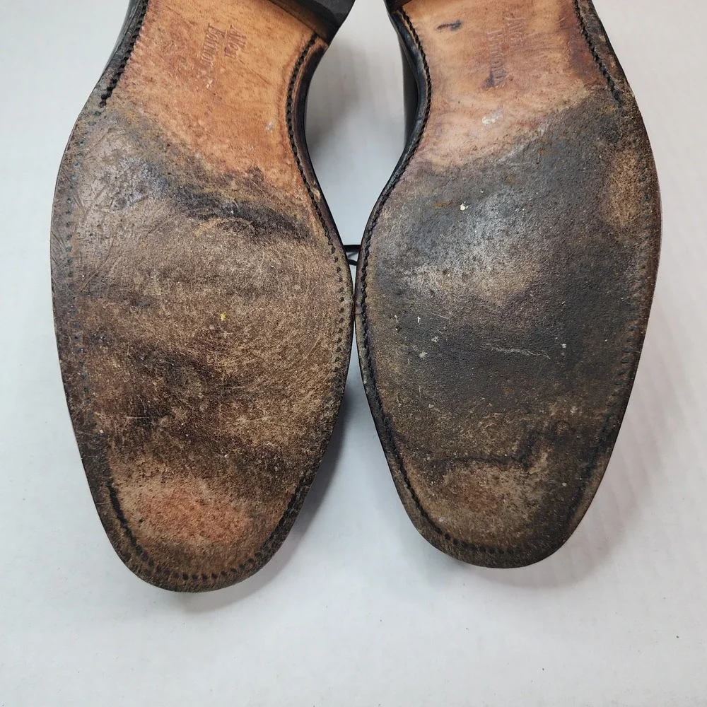 ALLEN EDMONDS Hancock 8404 Oxford Dress‎ Shoes Mens 10 Black Split Toe USA Made